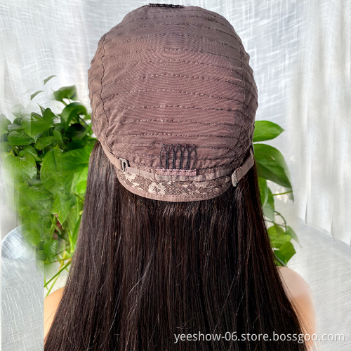 wholesale 10A Grade Human Hair Brazilian Virgin straight Hair Lace Front Wigs Cuticle Aligned Hair Wig for Black Women